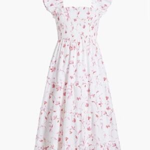 Hill House Ellie nap dress in rose botanical